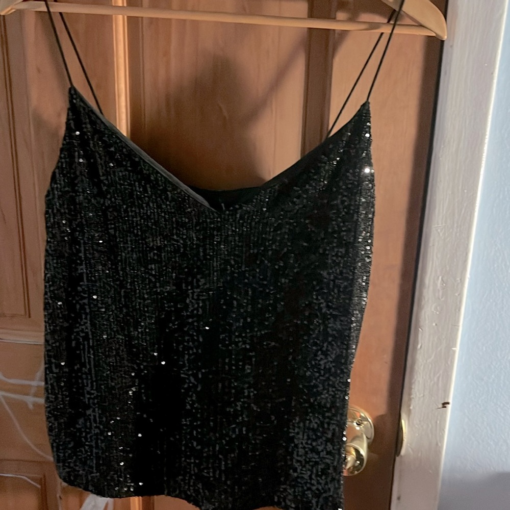 Beautiful black sequence top